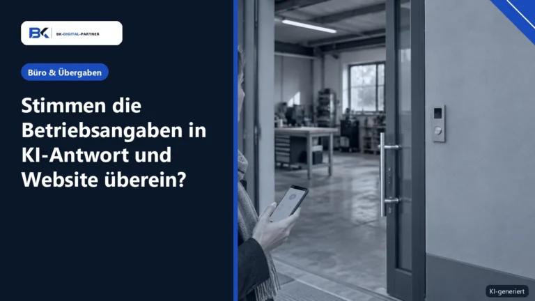 Website-Check für KI-Suchen: Stimmt das Bild Ihres Betriebs?