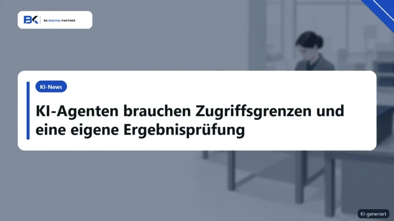 KI-Agenten: Zugriffe begrenzen, Ergebnisse prüfen