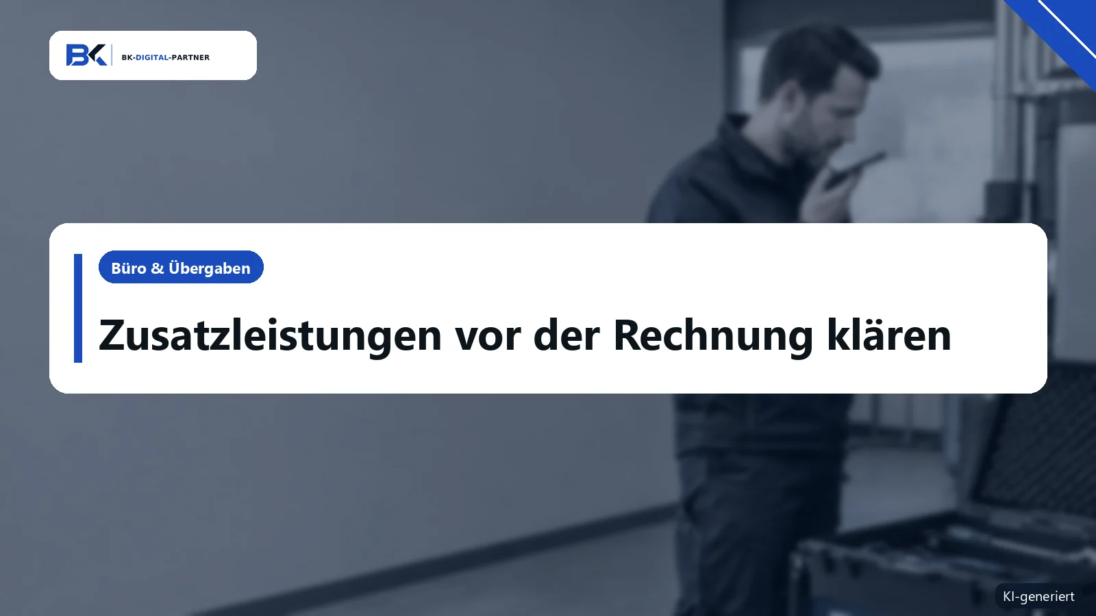 Zusatzleistungen nach einem Einsatz: Was darf in die Rechnung?